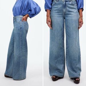 Madewell Curvy Superwide-Leg Jeans in Billings Wash Size 27